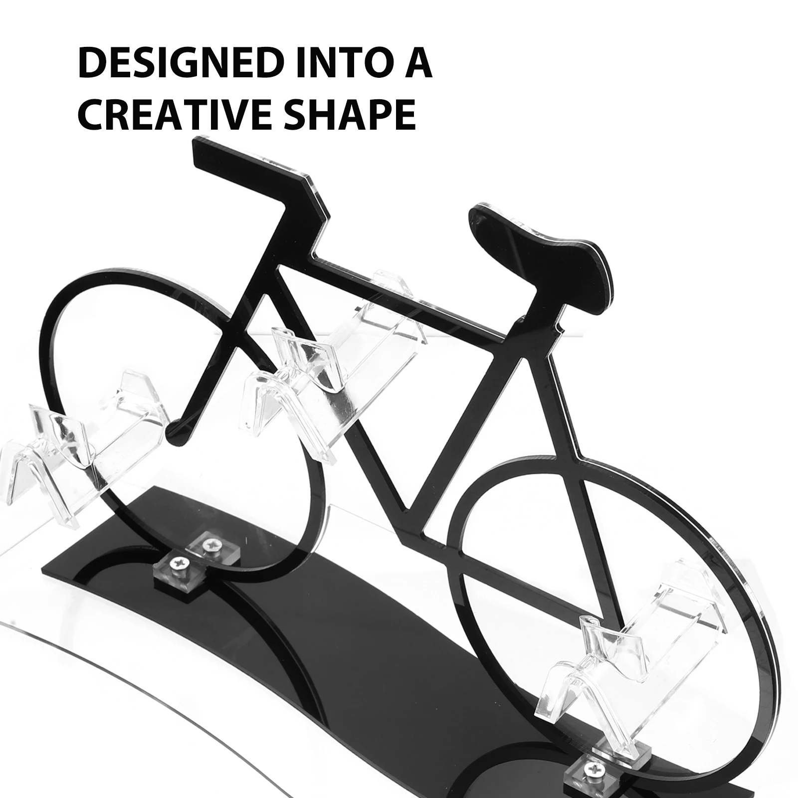 

Bicycle Shaped Acrylic Eyeglasses Stand Riser Multi Tier Sunglasses Display Rack For Home Store Desktop Glasses Holder