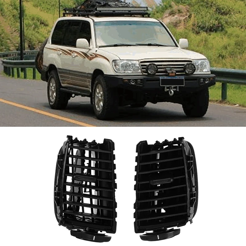 Odpowietrznik deski rozdzielczej samochodu odpowietrznik Grille dla Toyota Land Cruiser 100 LC100 FJ100 Ujz100 1997-2007 akcesoria