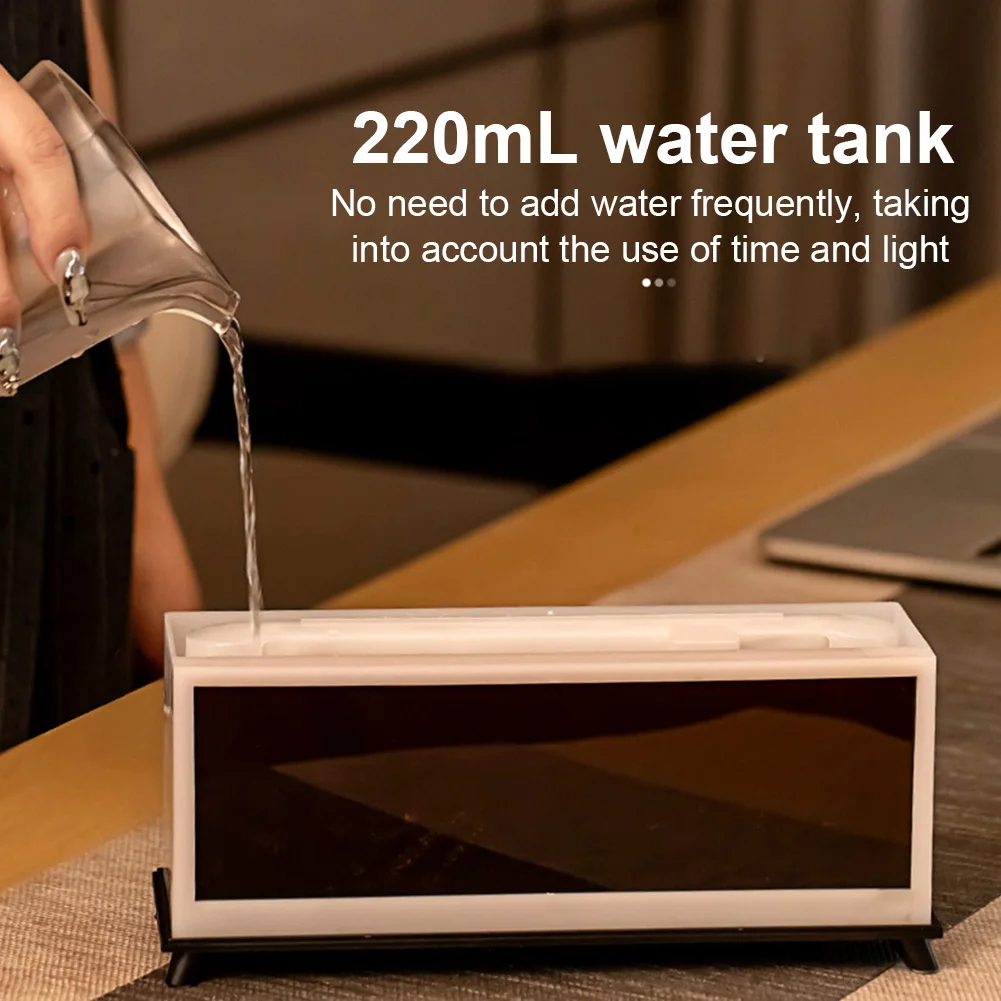 Creative Fireplace Air Humidifier with LED Light Remote Control Aroma Diffuser Air Diffuser Humidifier for Bedroom Home Office