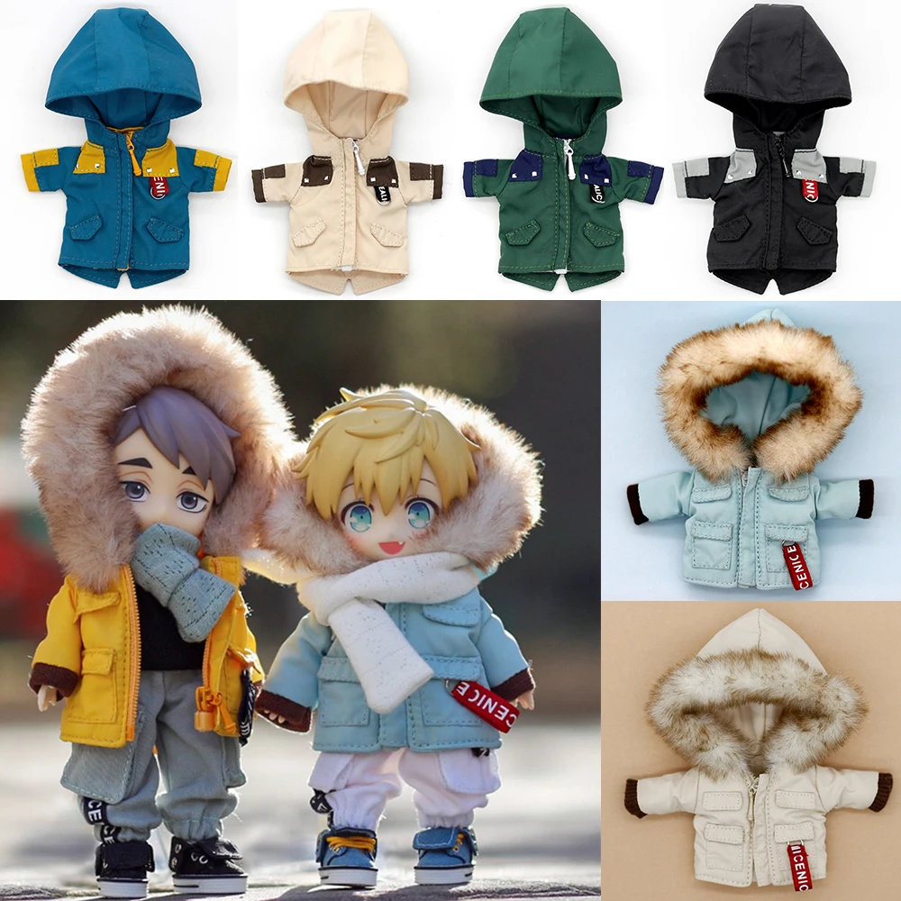 

Ob11 Doll Cool Windbreaker Clothes Clay Doll Jacket Doll Fashion Coat Down Jacket For Ob11,Gsc,Obitsu 11, P9 Doll 1/12bjd Dolls