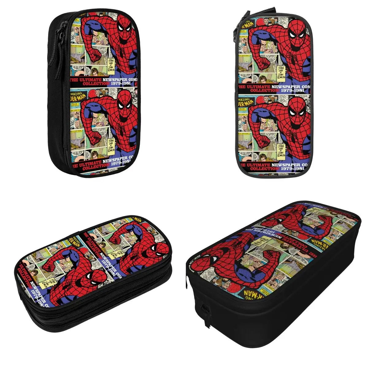 SpiderMan Pencil Cases Creative The Amazing Spider-Man Pen Bag Girls Boys Big Capacity Students School Gifts Pencilcases