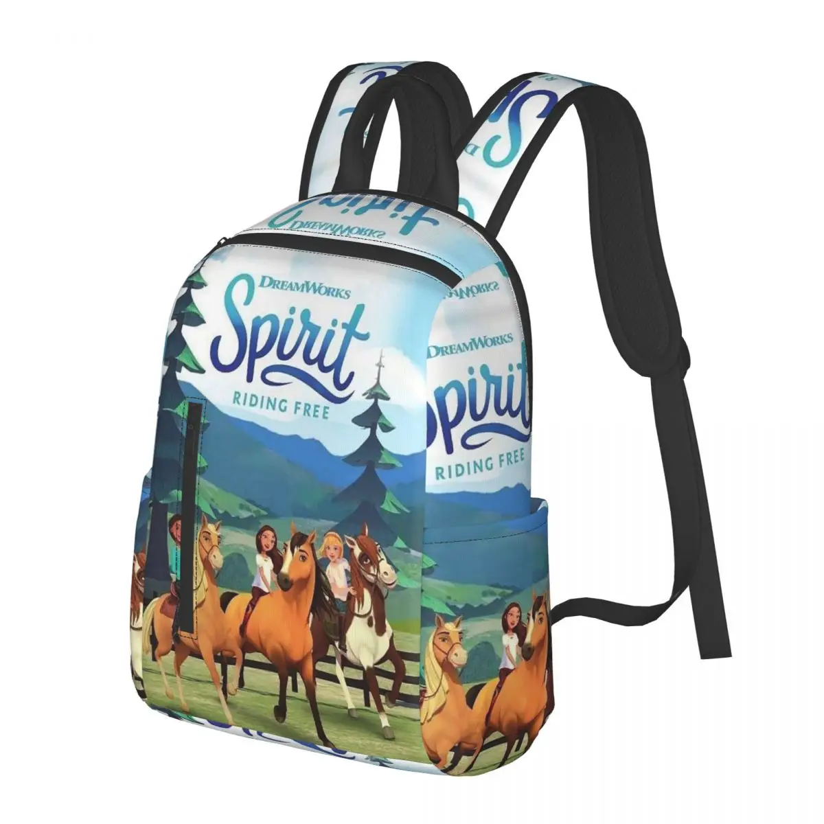 Spirit Riding Free (24) Student Backpack School Bag Hiking Travel Daypack for Boys Girls Bookbag Shoulder Bags