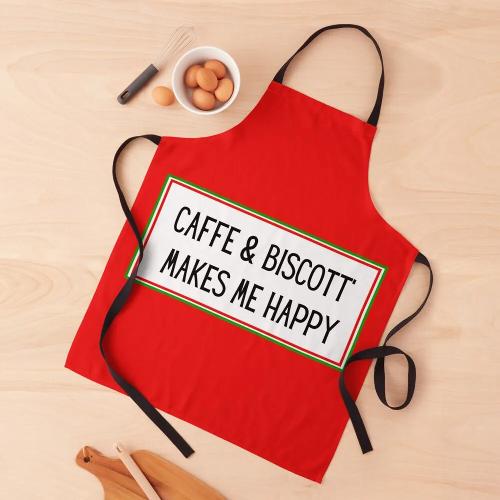 

Caffe & Biscotti Apron Woman Kitchens Kitchen Chef Kitchen Special Accessories Apron