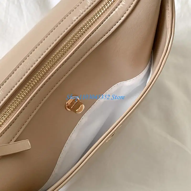 Torba na ramię dla kobiet w stylu retro pu skórzane torebki prosta torebka torebka z zamkiem zamkiem wieczorna torebka