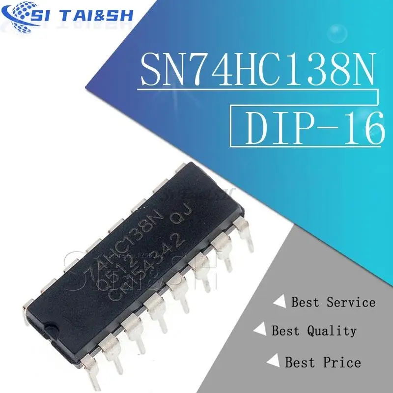 10PCS SN74HC138N DIP 74HC138N 74HC138 DIP-16 SN74HC139N SN74HC147N SN74HC148N SN74HC173N SN74HC174N 74HC139 74HC164 SN74HC164N