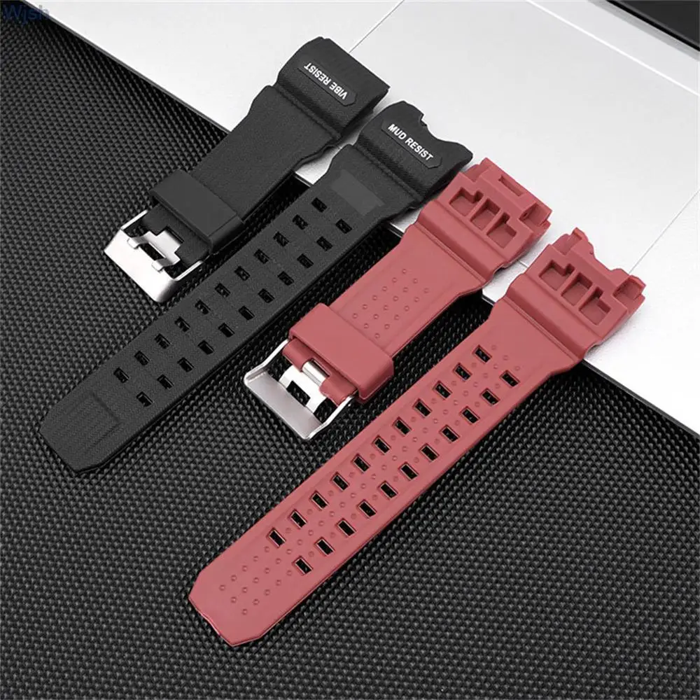 男性用のカカシオ樹脂ブレスレット,防水,交換用,ツール付きの黒の時計アクセサリー,スポーツ,GWG-1000GB