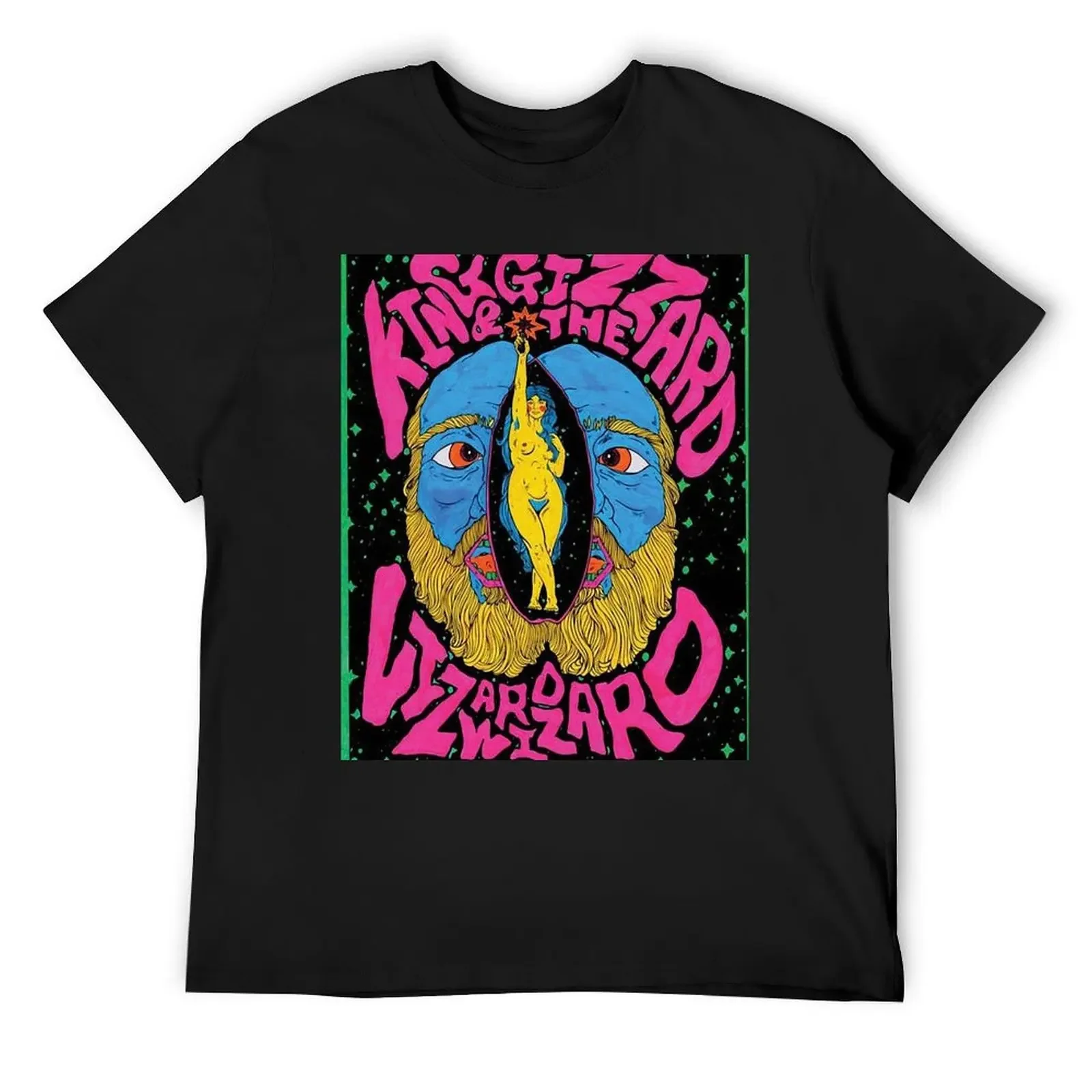 

King Gizzard and the Lizard Wizard Tour T-Shirt anime stuff anime plus size clothes big and tall t shirts for men