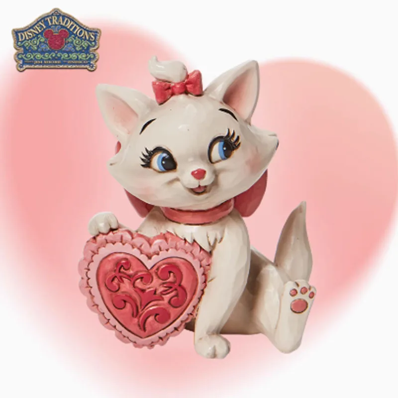 Disney – Kit de Garage Original, cœur d'amour, Marie Cat & Love, figurines d'action Pluto sur le thème, jouets pour garçons, modèle cadeau, ornements