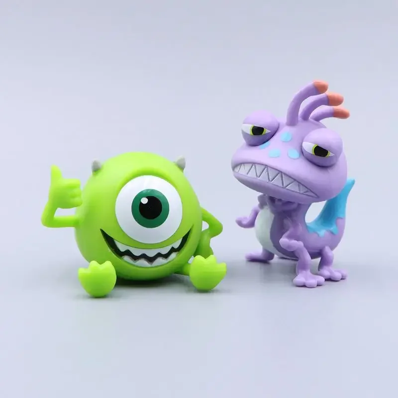 4Pcs University Monsters Inc Figures James P. Sullivan Anime Action Figure Michael Wozosky Randall Boggs Q Version Model Toys