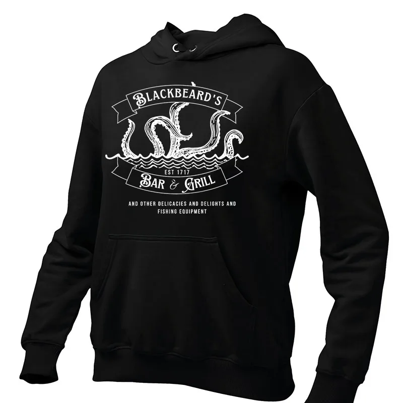 Blackbeard's Bar And Grill Classic Hoodies Our Flag Means Death Romantic Comedy TV Series Sweatshirts For Men Women