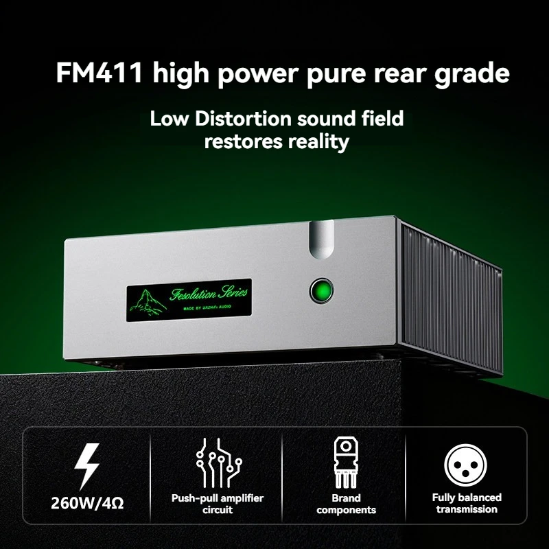 FM411 Power Amplifiers Pure Low-noise High-fidelity High-power Amplifiers 260W