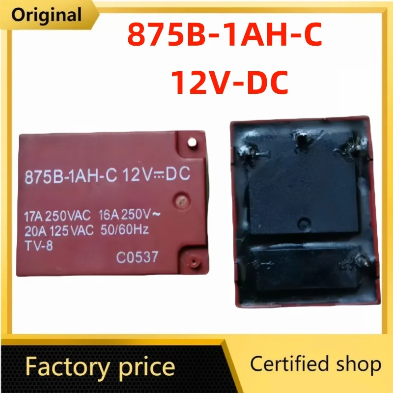 Brand new original relay 875B-1AH-FC-12V, 875b-fc-dc12v, 875B-1AH-FC-12VDC