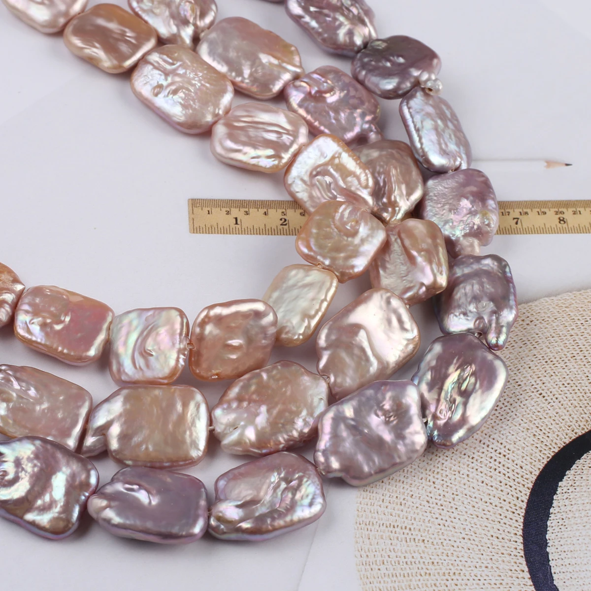 Natural Pearl Purple Rectangle Baroque Exquisite Shape Elegant Appearance for DIY Jewelry Making Handmade Bracelet Necklace