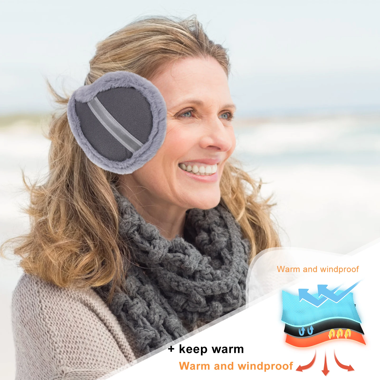 

Ear Muffs Outdoor Earmuff Adult Warmers Women Headgear Thermal Cover Polyester Childrens