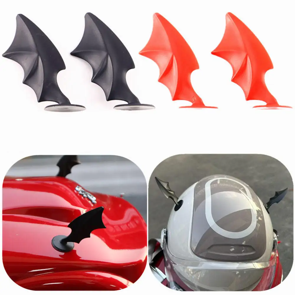 

Creative Cat Ears Angel Wings Helmet Decor For Electric Bike Unique Devil Horns Batman Style Motorcycle Gear Fantasy Design