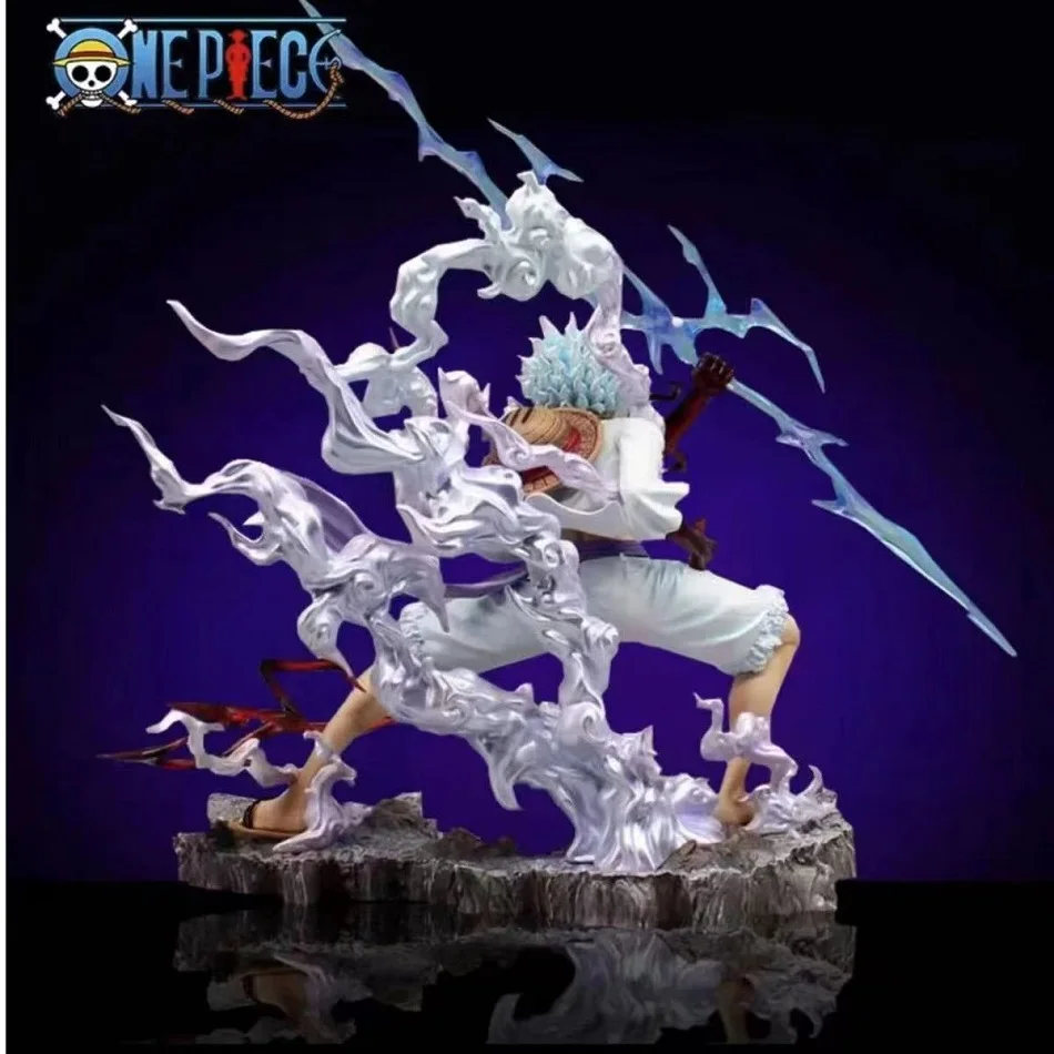 25cm One Piece Raiden Five Gear Nica Lightning Luffy Action Figure Model Statue Doll Toys Collection Decoration Model Toys Gift