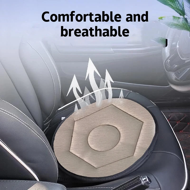 Swivel Seat Cushion 360 Degree Pivot Disc Portable Rotating Car Cushion Chair Seat Cushion Suitable For Elderly Pregnant Women