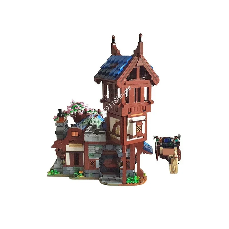 2406pcs MOC Medieval Guard Post Ideas And Model Building Blocks Creative Toys Idea Education Christmas Gift Brick Kids Birthday
