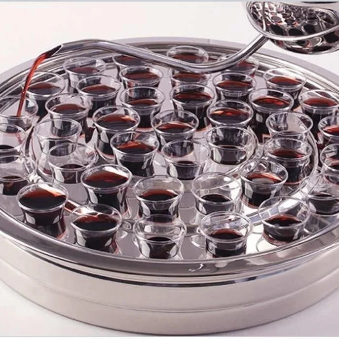 40 Pcs Set Reusable mini Clear Communion Cups for Tray Holy Communion Supplies for Church
