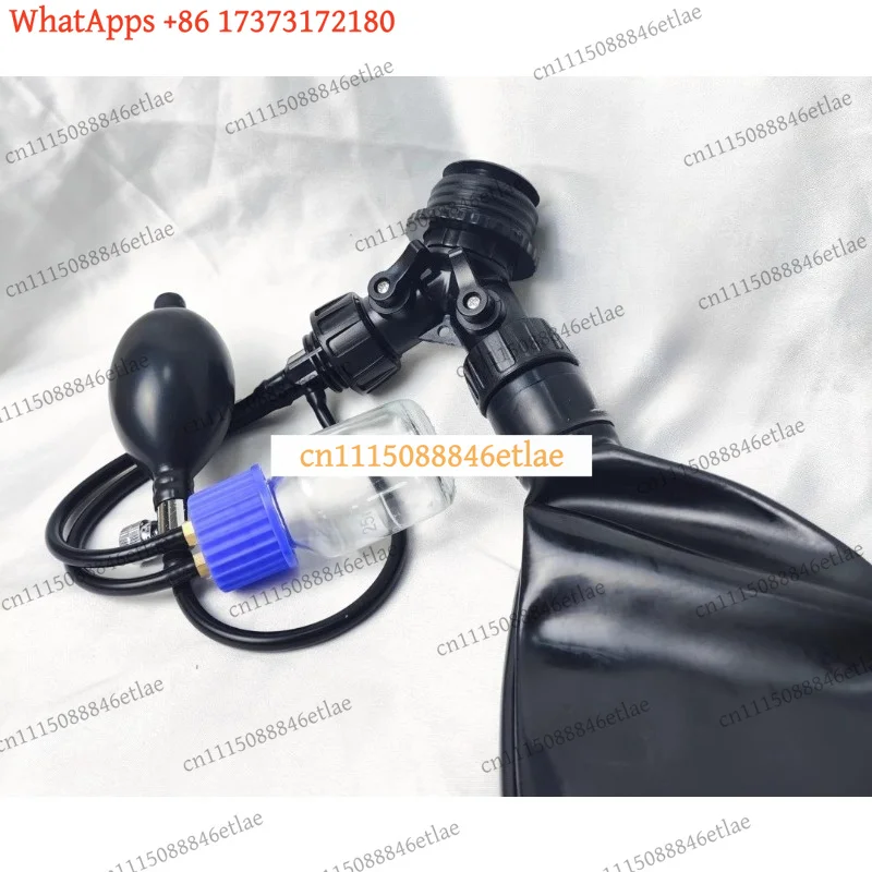 k3 Gas Mask Accessories, Rubber Breathing Tube and Metal Fittings for Respirator Protective Gear