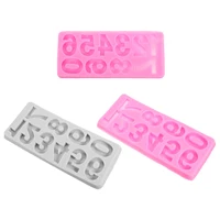 Juego de 3 Moldes de Hielo de Silicona con Números - 2.95 € Juego de 3 Moldes de Hielo de Silicona con Números