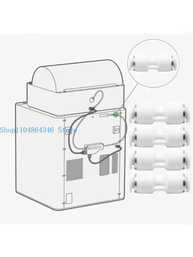 

652F PTFE Tube Connectors For Lab P1 3D Printers High Heat Resistant Construction and Easy Installation