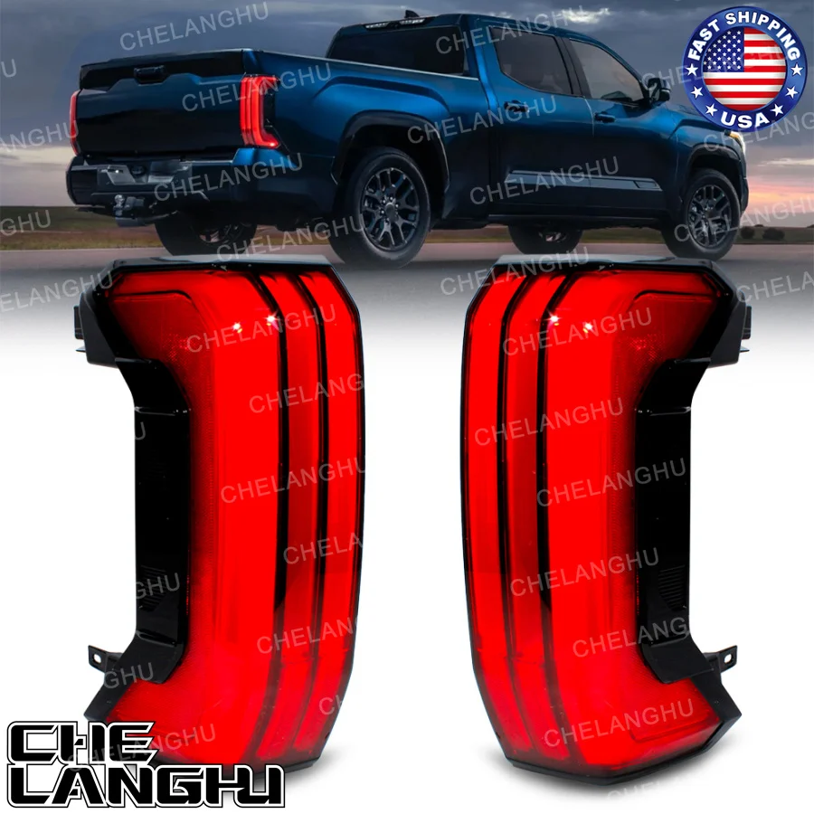 

For Toyota Tundra 2022 2023 car accessories 3 Pin LED Tail Light Rear Lamp Brake Lights 81550-0C130 81560-0C130