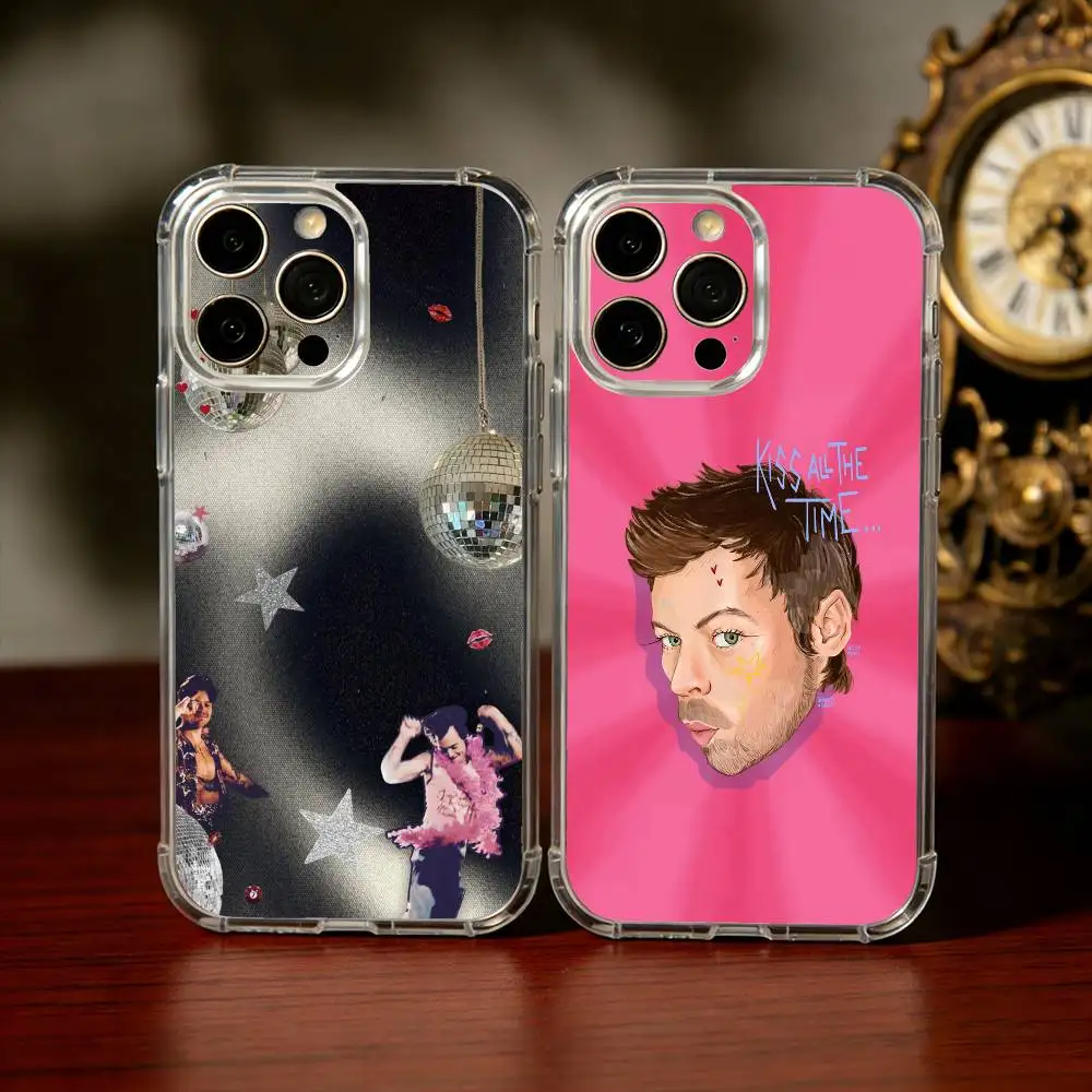 

H-Harry Love All The Way S-Styles Phone Case For iPhone17,16,15,14,13Pro Max,us,Soft Silicone Transparent Cover