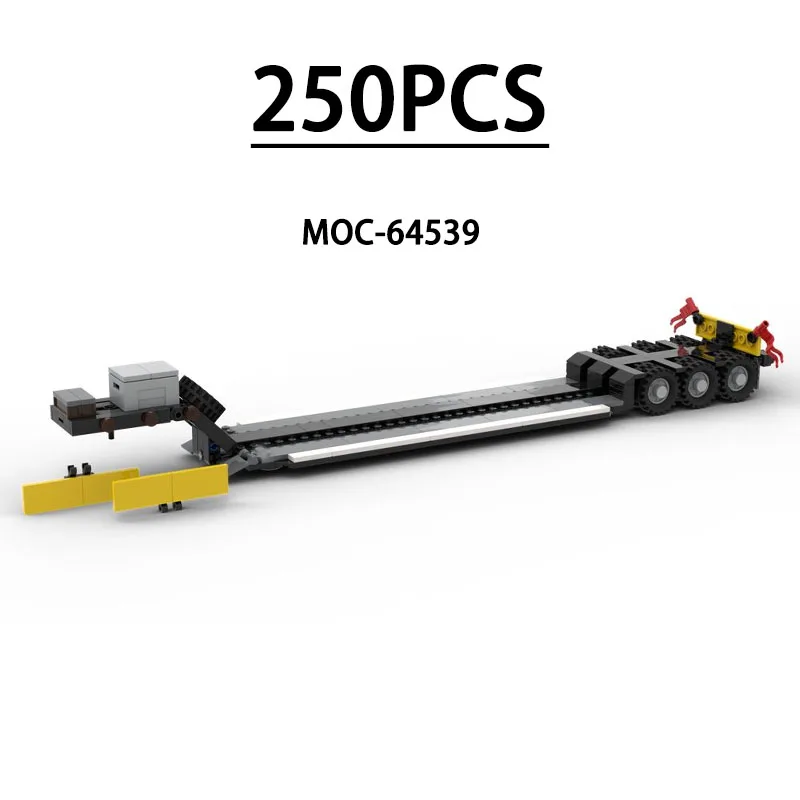 

Конструктор MOC-64539: Модель низкорамного прицепа, 250 деталей, развивающая игрушка для детей, подарок на День рождения, Рождество, Новый год