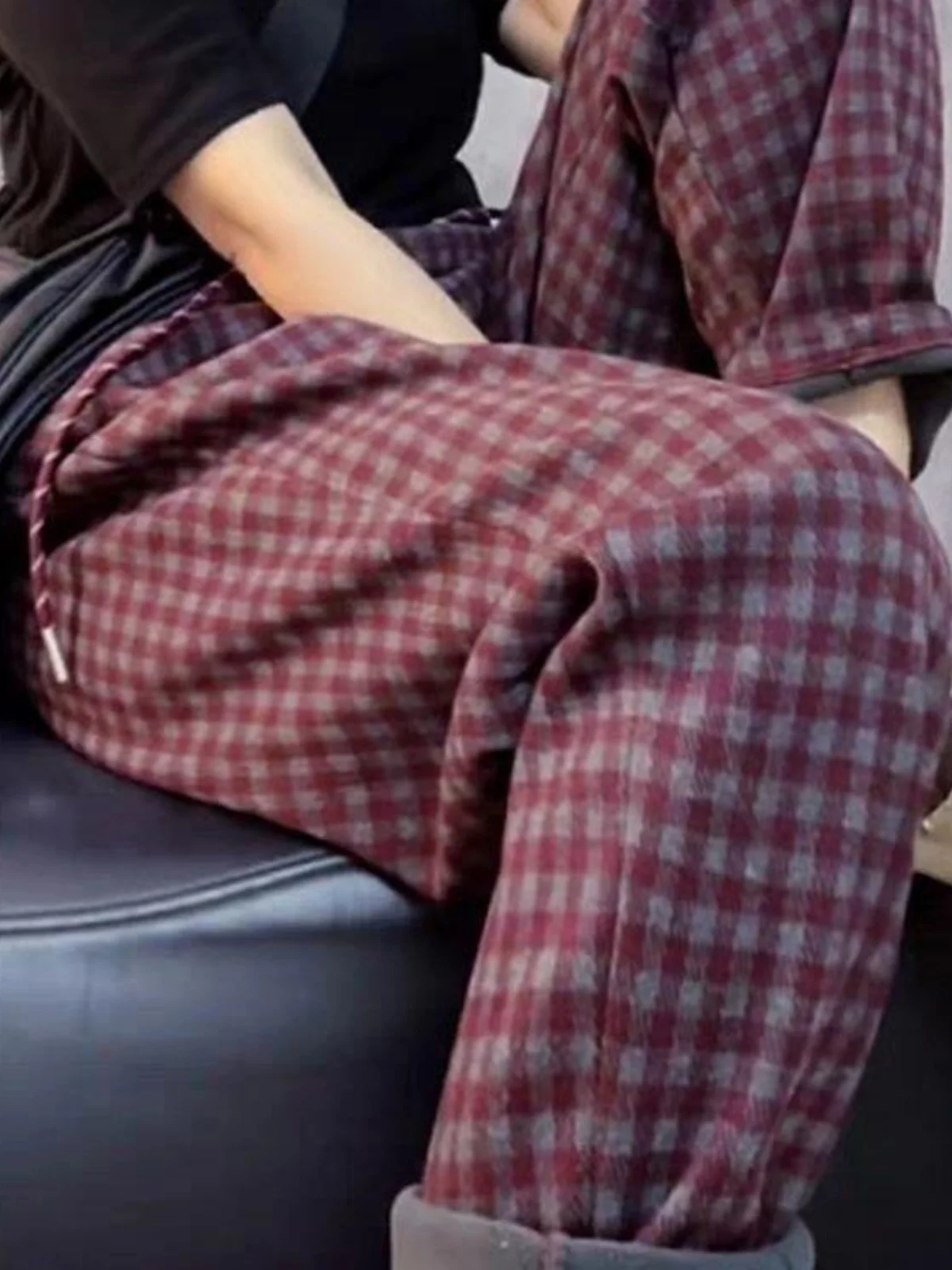 

Повседневные брюки в клетку, брендовые, распродажа остатков, брюки-харлан, корейский стиль, для повседневной носки, длинные, свободного кроя, обычные, тонкие, весенний сезон