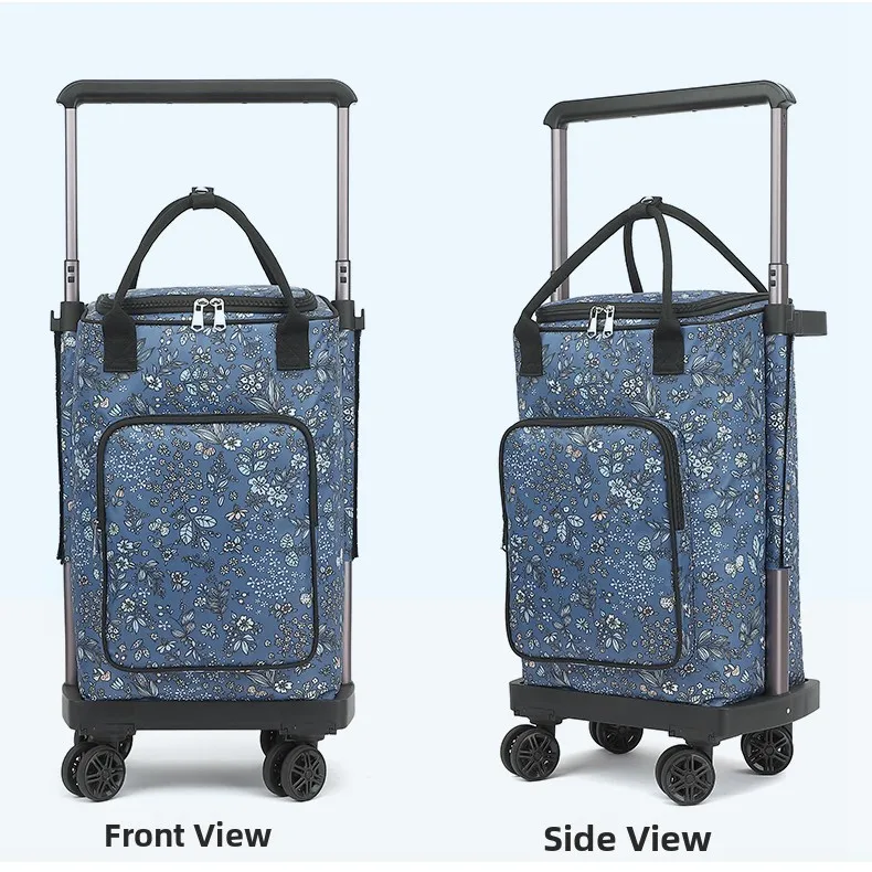 

Portable Waterproof op Bag with Universal Wheels Foldable op Cart for Bung Vegetables And Household Goods