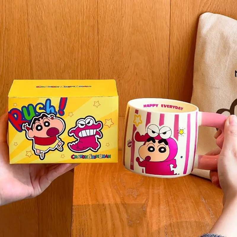 크레용 신짱 노하라 시로 영화 및 텔레비전 주변 세라믹 머그잔 고가 소녀 홈 오피스 애프터눈 티 커피 컵