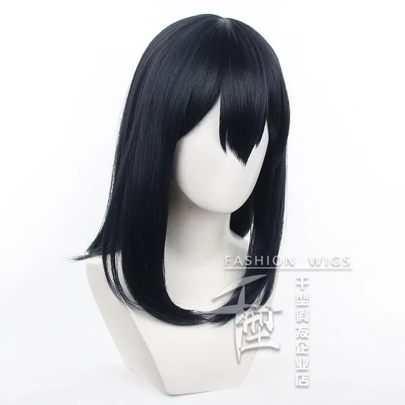 Shimizu kiyoko Cosplay Anime Haikyuu Volleyball Club Karasuno Cosplay Wigs Long Black Heat Resistant Cosplay Prop Wigs for Women