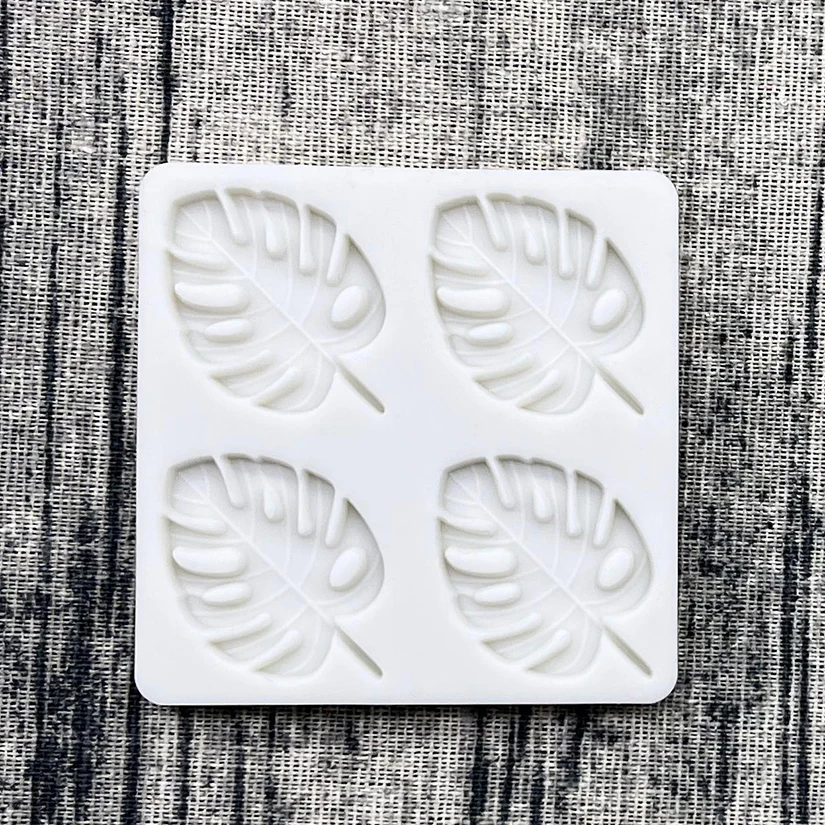 Monstera Deliciosa Leaf Silicone Sugarcraft Mold Resin Tools Cupcake Baking Mould Fondant Cake Decorating Tools