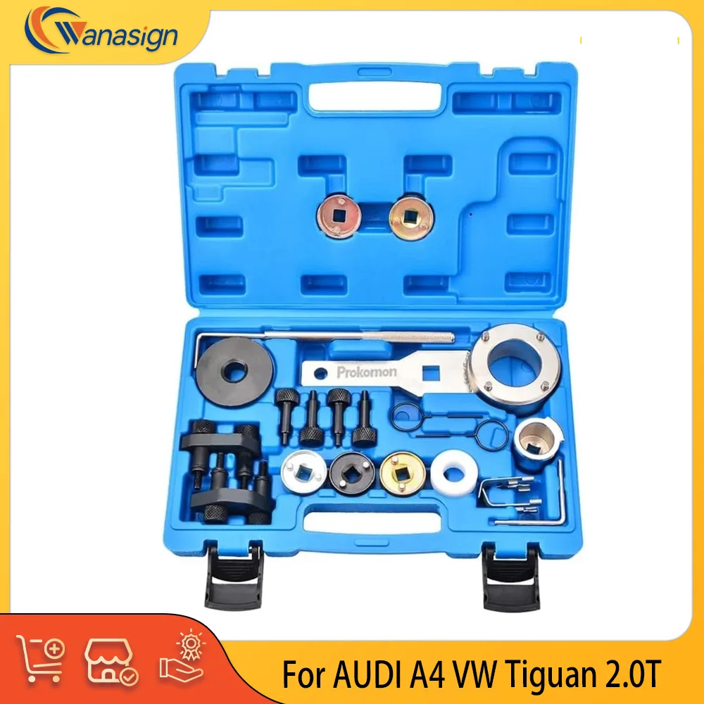 Engine Parts Camshaft Crankshaft Timing Tool Kit Fit 2.0 L L4 Gas EA888 For Audi VW 1.8 2.0L TSI/TFSI T10352