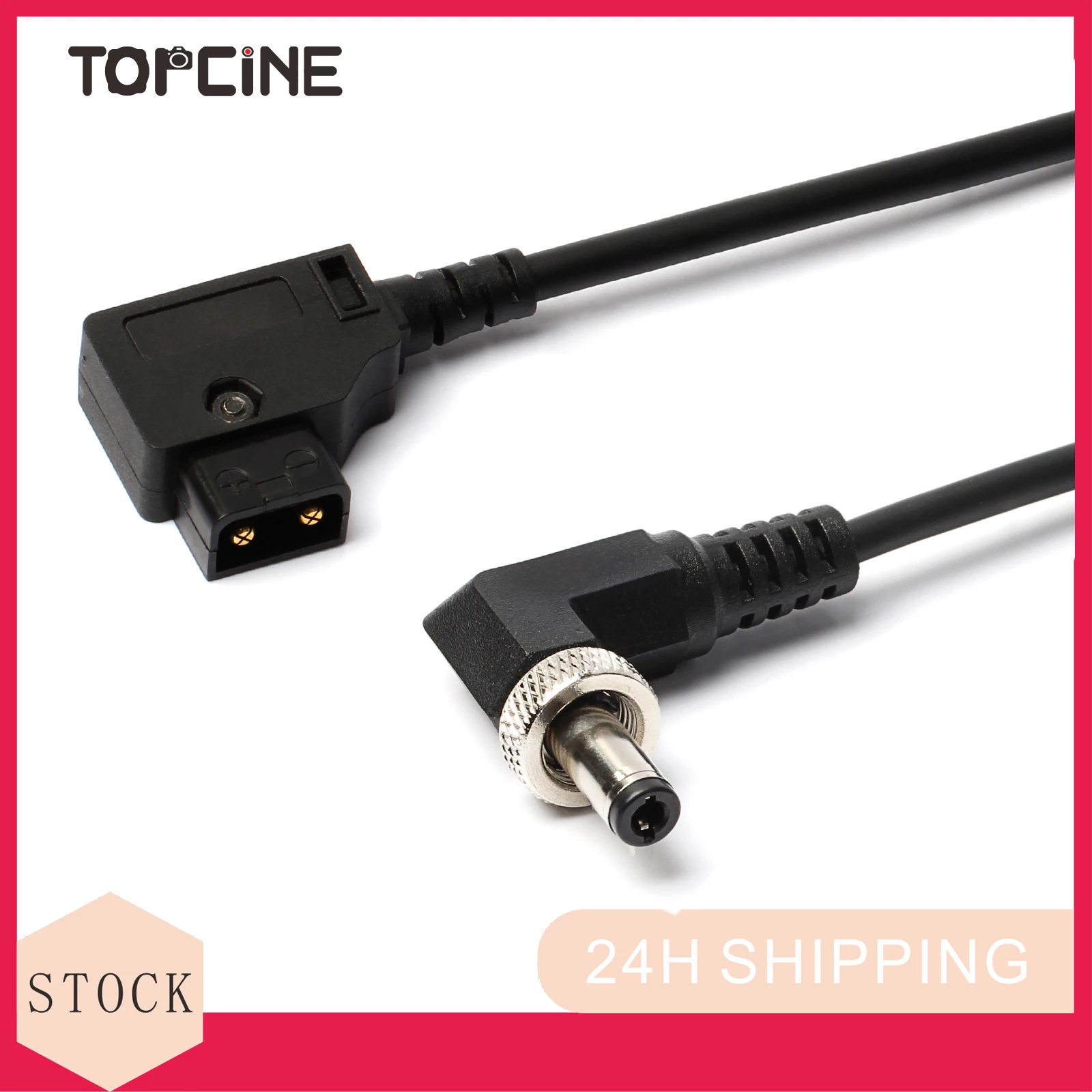 Dap to Locking DC 5.5 * 2.1mm Monitor Power Cable Straight  Compatible for LILLIPUT Feelworld Atomos/Ikan/Sony/DJI 