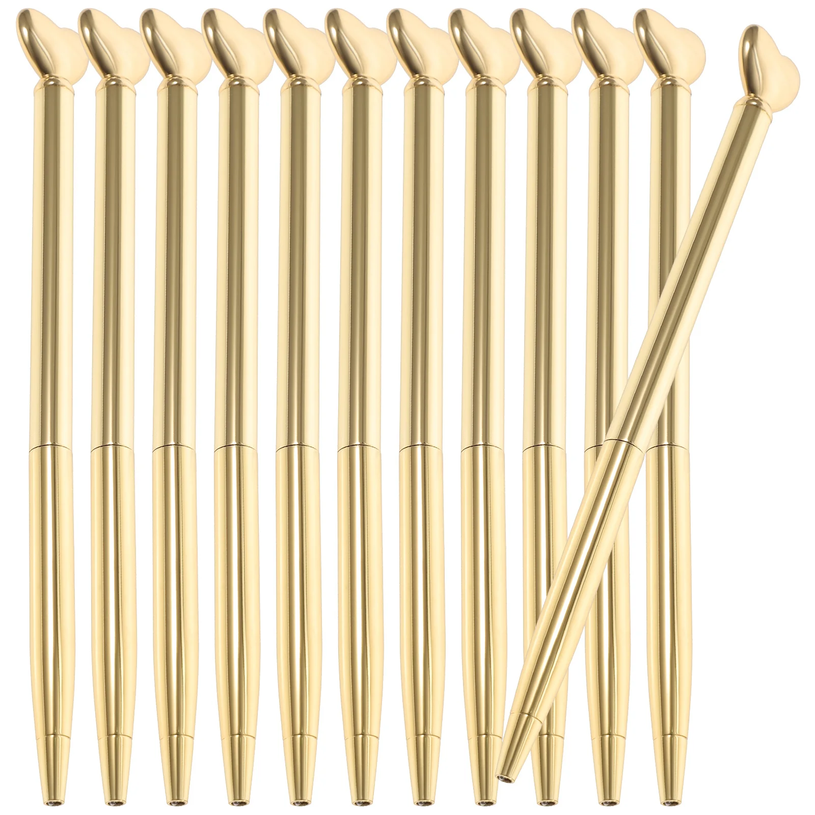 

12Pcs Metal Pen Adorable Cartoon Ballpoint Pens High-Grade Material Smooth Writing Ideal for Greeting Cards DIY