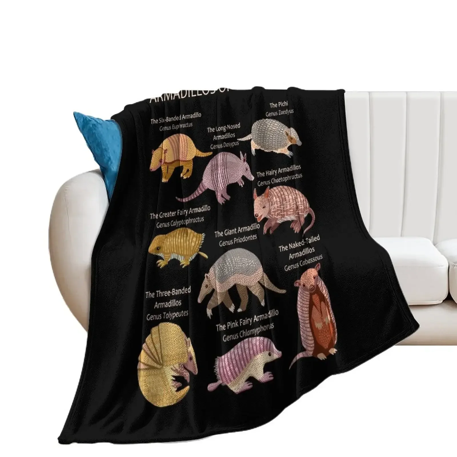 

Armadillos of the World Throw Blanket funny gift Thins Sofas Tourist Blankets