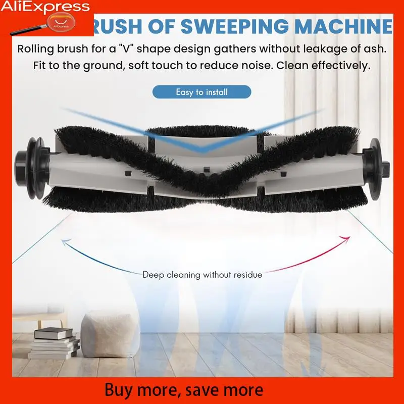 

A67Z для Proscenic 850T/Pioneer VC704R/Ultenic D5, D5s, D5s Pro, запасные части, аксессуар, основная боковая щетка, фильтр, швабра