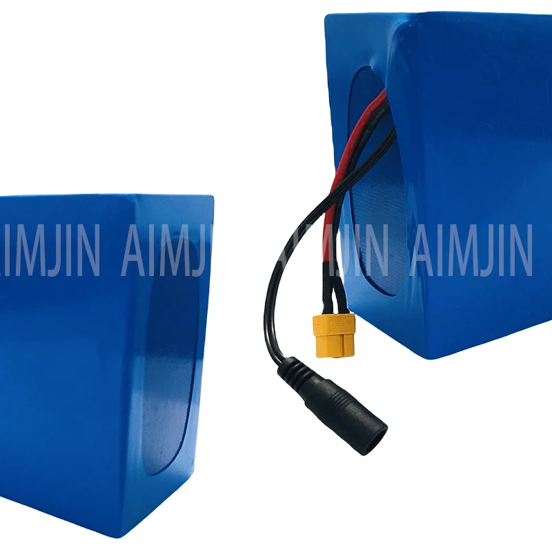 AIMJIN 48V 24ah 13s6p 18650 Lithium Battery Pack 48V 24AH 2000W electric bicycle battery Built in 50A BMS XT60 plug