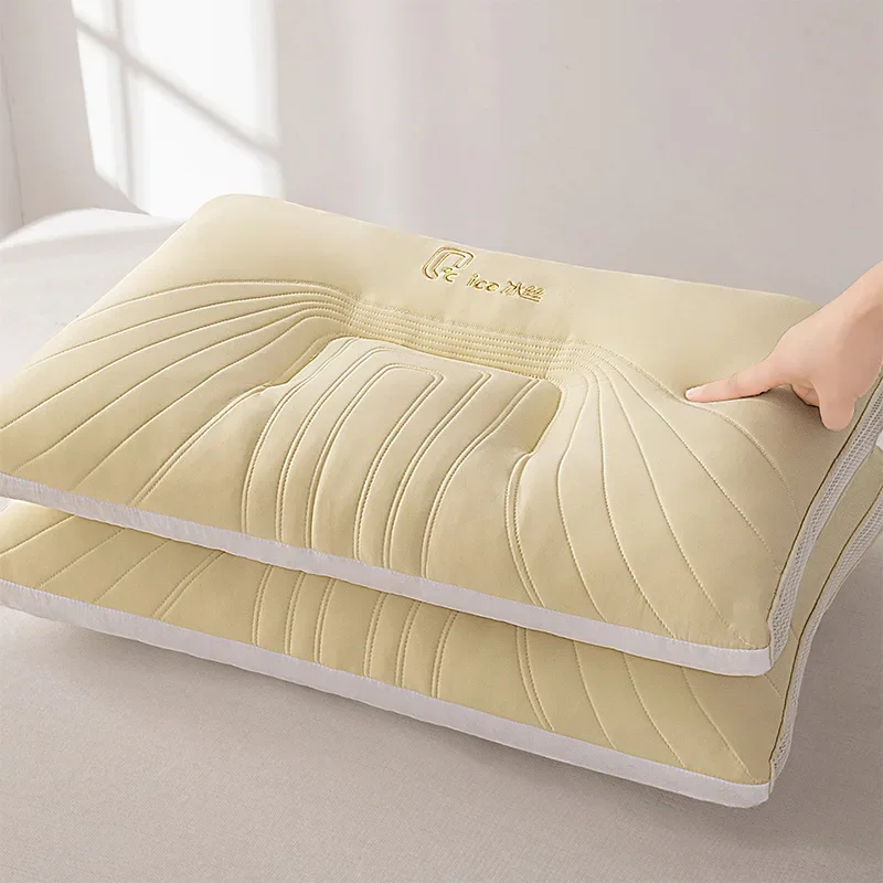 Ice Silk Jelly Pillow-Class a Nylon Ammonia Fiber Antibacterial Pillow Core Black Technology Ice Silk Cool Fabric