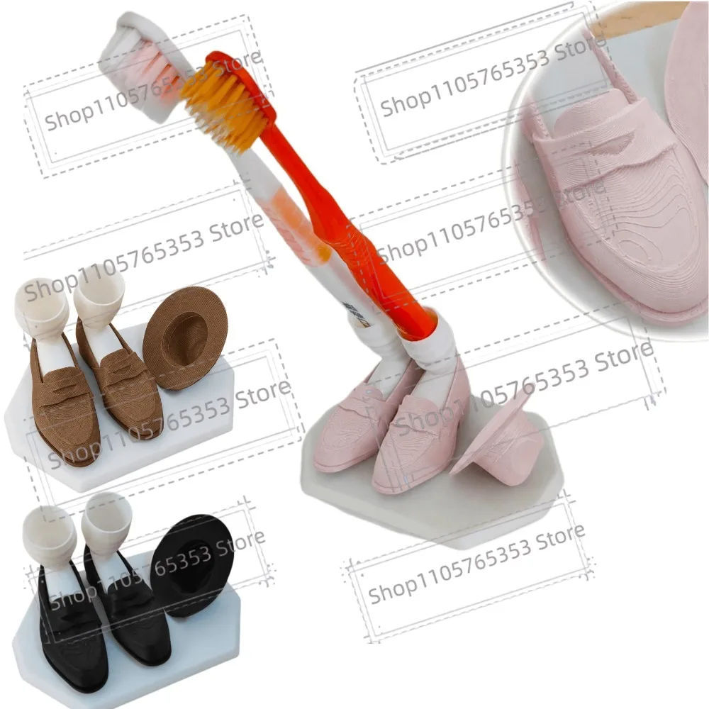 3pcs 3D Printed Michael Jackson Phone Stand,Oblique Insert Toothbrush Holder  Ornament Michael Jackson Spacewalk Home Decoration