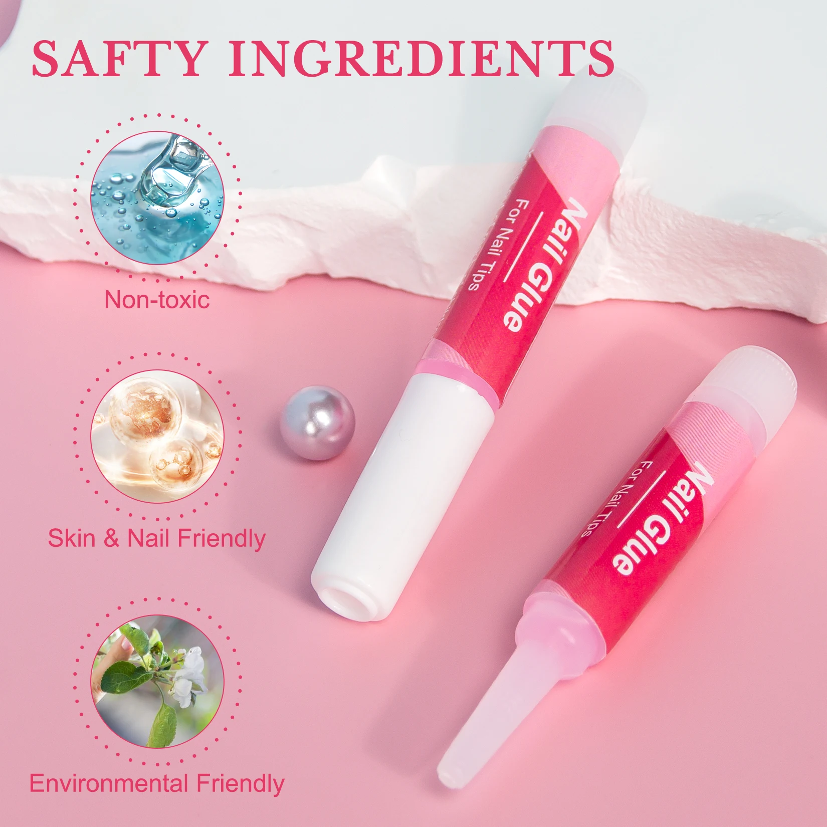 14 個ネイルグルーネイルチップ用プレス用ネイルアクリルネイルグルー長期的な超強力ネイルグルーネイルサロン用