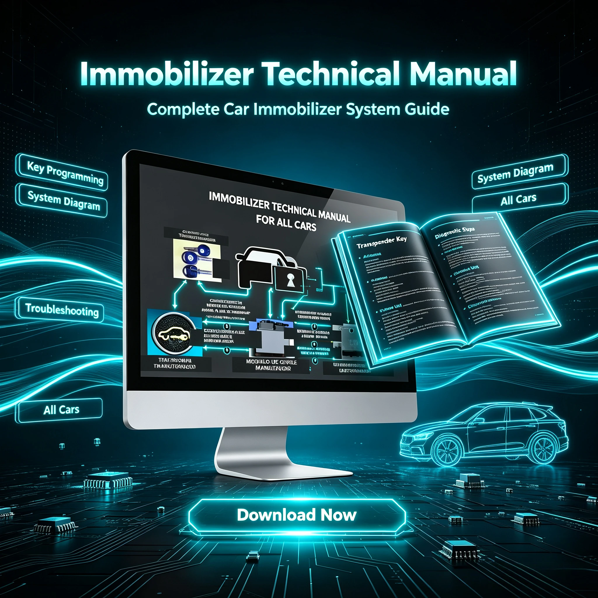 For LockSmith AUTOMOTIVE IMMOBILIZER PROGRAMMING MANUAL For All Brands Each Programming Process