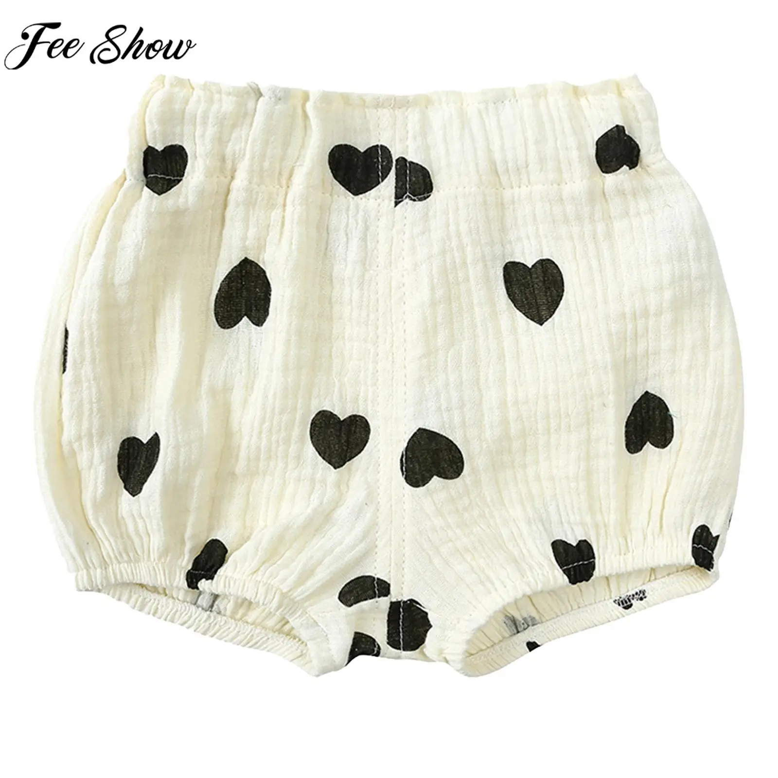 Toddler Summer Casual Bread Shorts Cute Loose Briefs Bloomers Training Underpants Diaper Cover Elastic Waist Washable Nappies