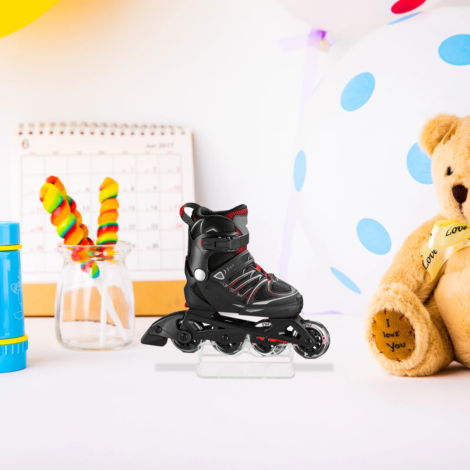 

Roller Skates Display Rack Durable PVC Holder Transparent Skate Shelves Retail Decorations Practical Creative Design