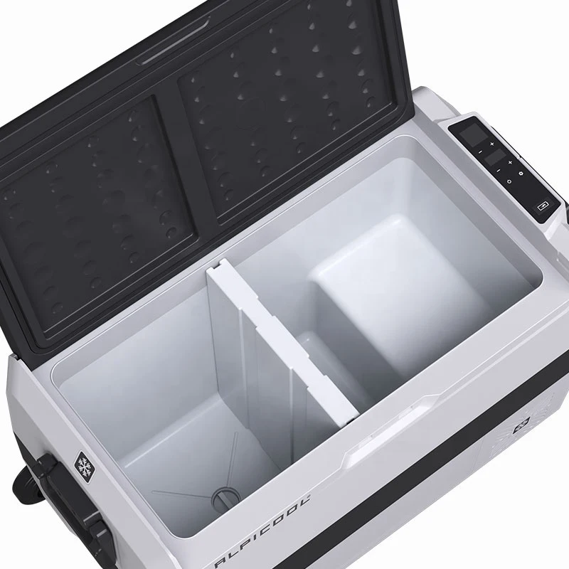 ثلاجة ضاغط سيارة أتوماتيكية ، ثلاجة فريزر محمولة ، تبريد سريع ، مبرد نزهة خارجي ، 12 فولت ، 36 لتر ، 50 لتر ، 60 لتر