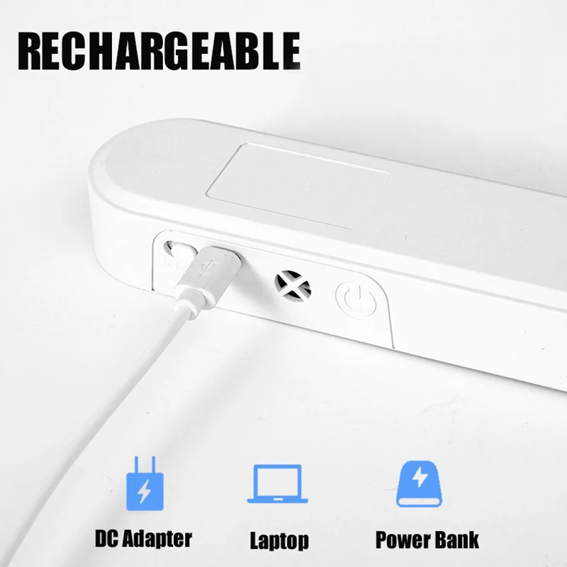 Remote Desk Lamp 48cm 30cm Magnetic Hanging Night Light USB Rechargeable Table Lamp LED Reading Light ForCabinet Bedside Mirror
