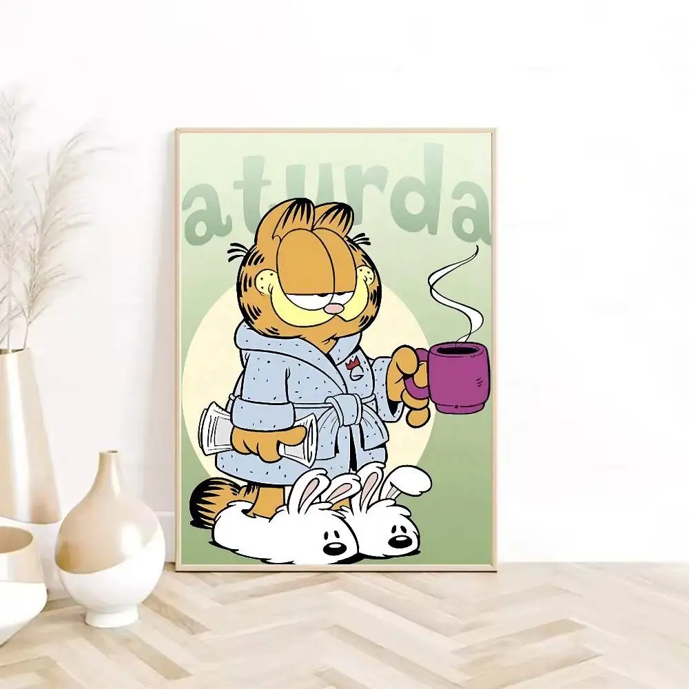 قطعة واحدة من ملصق G-Garfield عالي الدقة على الحائط المقاوم للماء وغرفة المعيشة المنزلية وغرفة النوم والديكور الجمالي #2