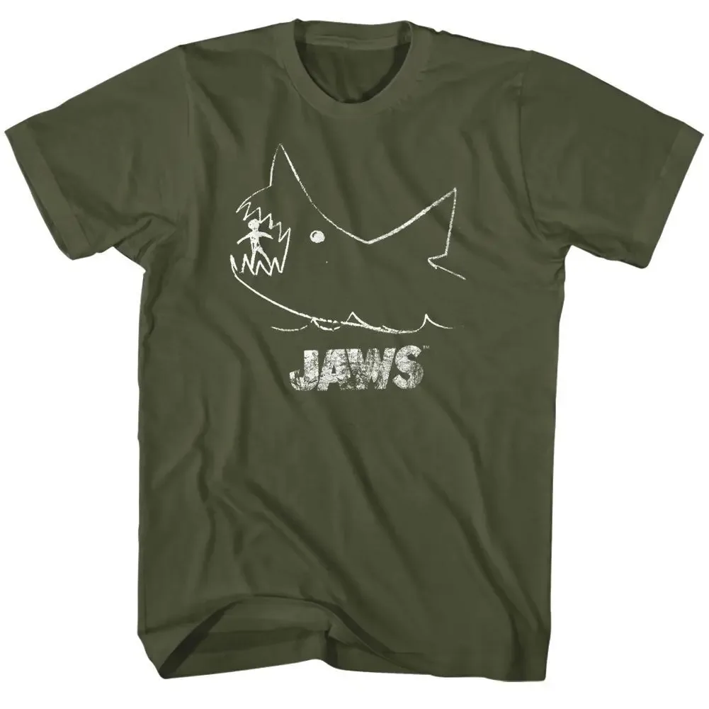 Jaws Chalkboard Movie T Shirt